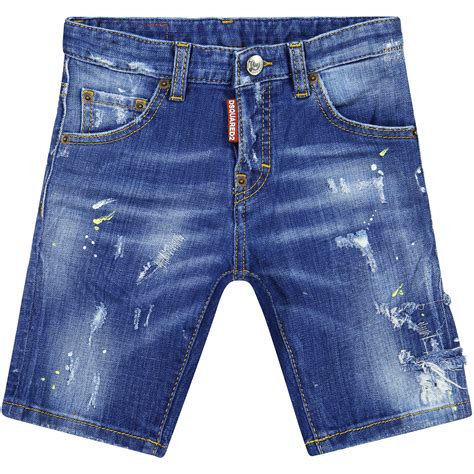 paint splattered denim shorts